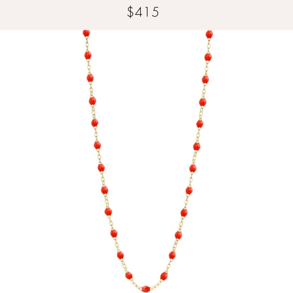 gigi clozeau orange necklace